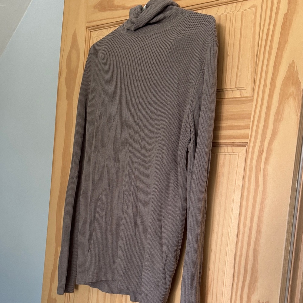 Uniqlo Women’s  Taupe merino wool Turtleneck Sweater